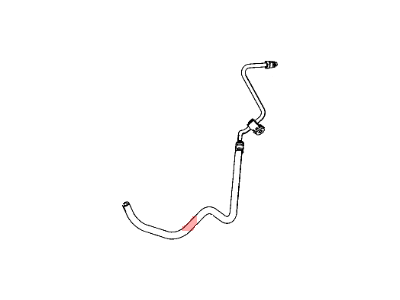 Jeep 52124650AG HOSE Power Steering Return Gear To Cooler