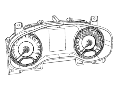 2020 Jeep Compass Instrument Cluster - 6RX37DX9AH