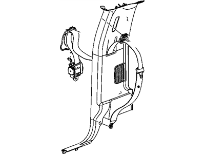 Dodge 5KM851D5AB SEAT BELT Front Outer