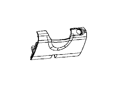 Ram 1EB11XDVAB COVER Steering Column Opening