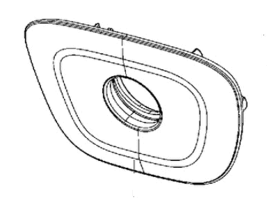 Dodge 68443398AA BEZEL Back Up Camera Bezel