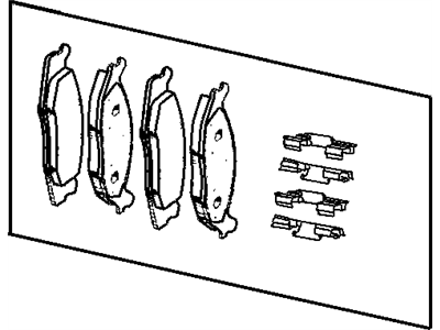 Mopar 5080868AA Pad Kit Front Disc Brake