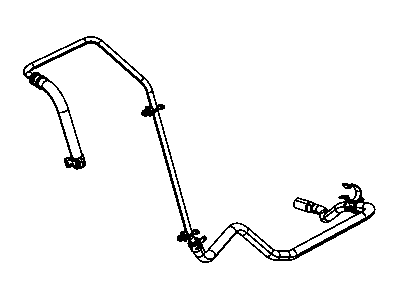 Dodge 52124808AG HOSE Power Steering Return Reservoir to Pump