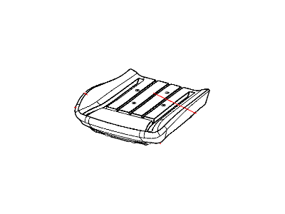 Dodge 1CL60XDVAB COVER Front Seat Cushion