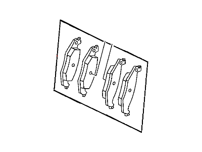 2008 Chrysler PT Cruiser Brake Pad - 5086567AA