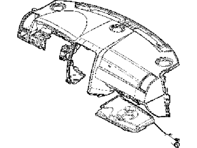 Dodge 1AM171D1AA PANEL Instrument Panel