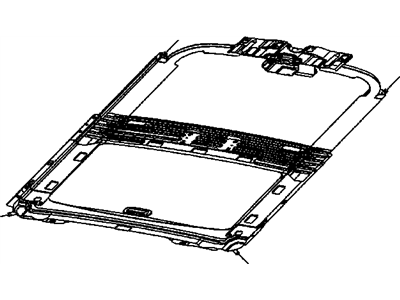Chrysler YP04TL2AB SUNSHADE Sunroof