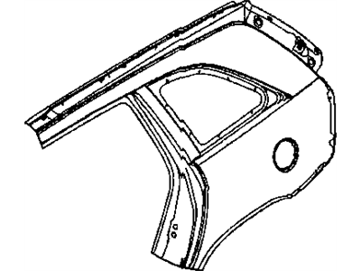 Chrysler 5093832AD PANEL Body Side Aperture Rear