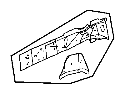 Mopar 4878663AA Lower Rail Reinforcement, Front