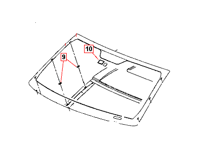 Dodge 68036457AF WINDSHIELD