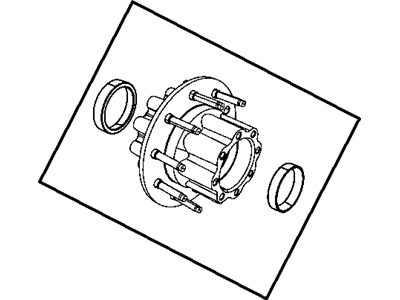 Mopar 52014047AB Hub Assembly Wheel Rear