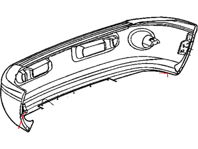 Mopar 5013818AE Bumper Cover, Front