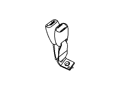 Jeep 5KC531J3AD SEAT BELT Buckle Half 2 Buckles