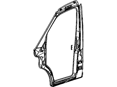 Dodge 68008422AA APERTURE Body Side Door