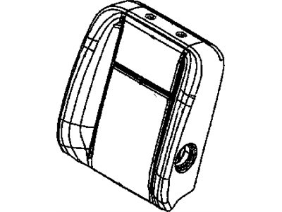 Dodge 1FM171J3AA COVER Front Seat Back Driver
