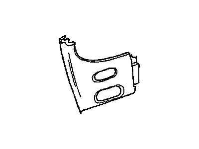 Chrysler RB46MF1AD CAP Instrument Panel End