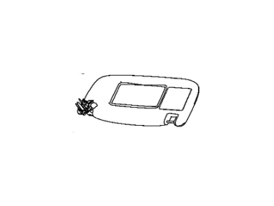 2020 Jeep Grand Cherokee Sun Visor - 1WK20PS4AF