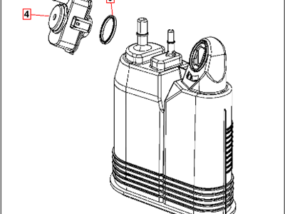 Dodge 4593884AG CANISTER Vapor