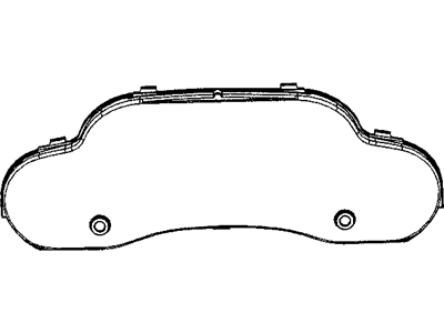 Jeep 68003513AA MASK Instrument Cluster