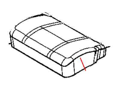 Dodge 1BP391J3AA COVER Rear Seat Cushion Left
