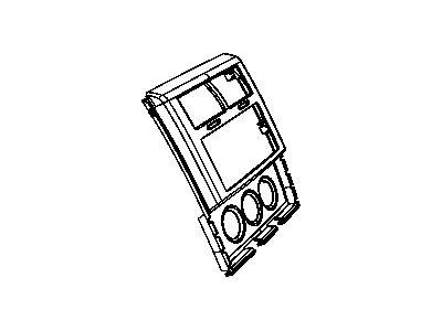 Dodge 1GP701X9AA BEZEL Instrument Panel Center