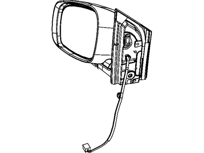 Ram 68026177AB GLASS Mirror Replacement