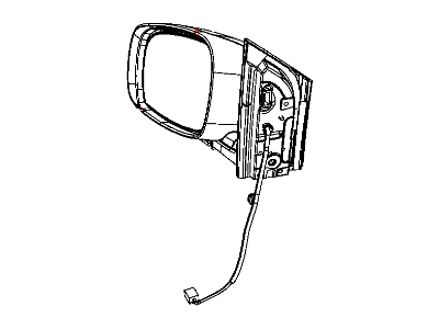 2009 Dodge Grand Caravan Car Mirror - 1AN401RHAB