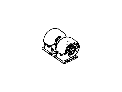 Dodge 68012631AA MOTOR Blower with Wheel