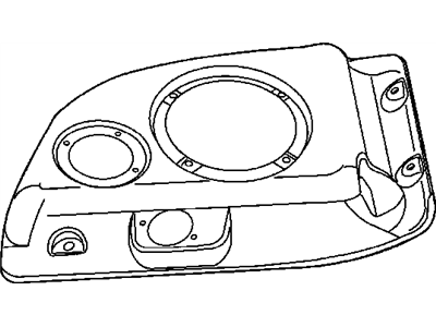Jeep 5HU98DX9AC HOUSING Speaker