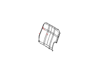 Chrysler 1LL691J1AA COVER Rear Seat Back Right