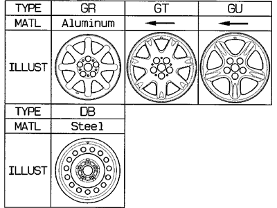 Chrysler Sebring Spare Wheel - MB929941