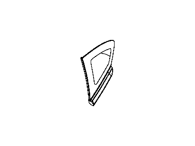 Mopar 5191237AB Glass Quarter Window