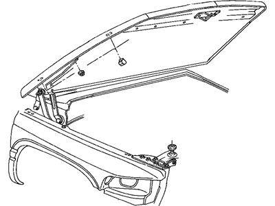 Dodge 55075794AC HINGE Hood