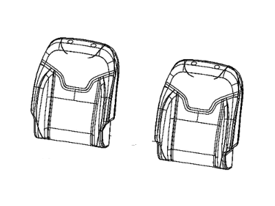 Jeep 6GB01LR5AB COVER Front Seat Back