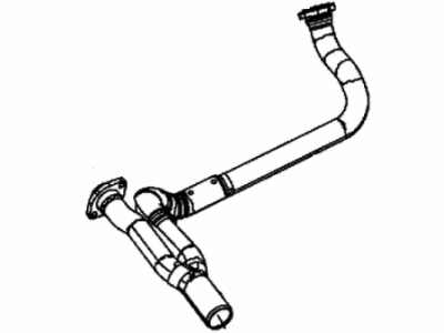 Jeep 68249083AA PIPE AND CONVERTER Exhaust