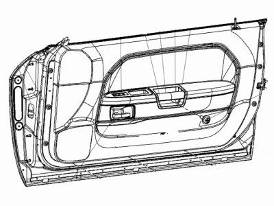 Dodge 68071960AA MOLDING KIT DOOR BELT Inner