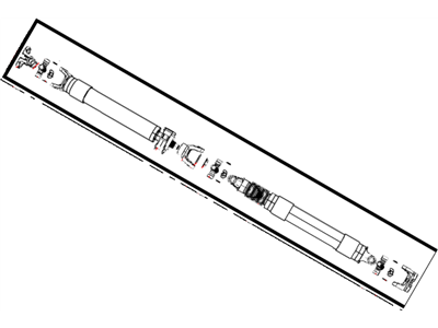 Ram 52123417AA SHAFT Drive Rear, Rear section