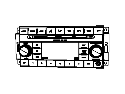 Dodge 68021161AD RADIO AM/FM/CD/SDARS