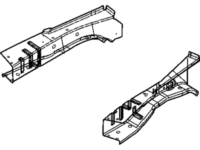 Chrysler 4719538AB RAIL Front Side Rail Front Right