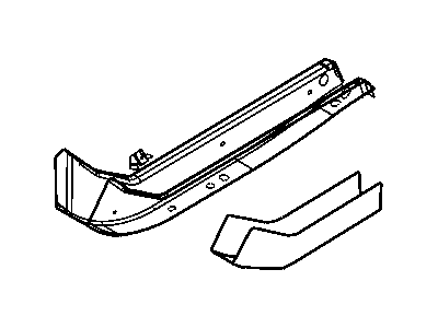 Mopar 4719777AB Rail Front Side Rail Rear Left