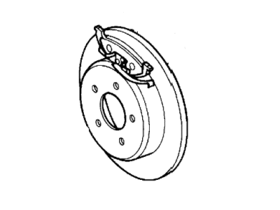 2002 Chrysler Voyager Brake Disc - V5011023AB