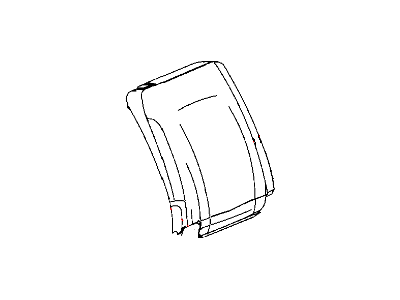 Chrysler 1FE431D5AA COVER Rear Seat Back