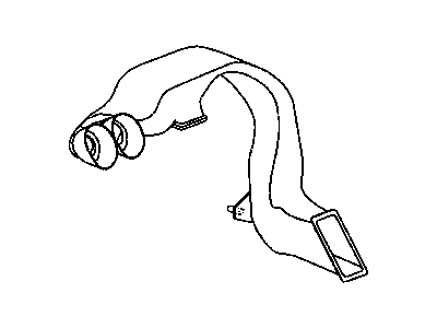 Jeep 55037742AE DUCT Floor Rear