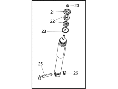2016 Ram 2500 Shock Absorber - 68233906AC