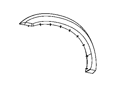 Ram 1KA00RXFAD MOLDING Wheel Opening Flare