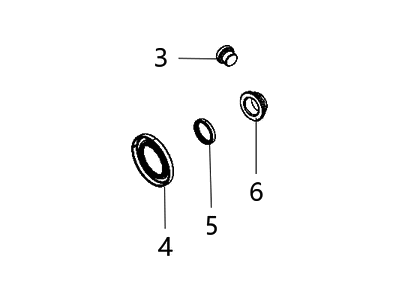 Dodge Challenger Automatic Transmission Output Shaft Seal - 68261370AA