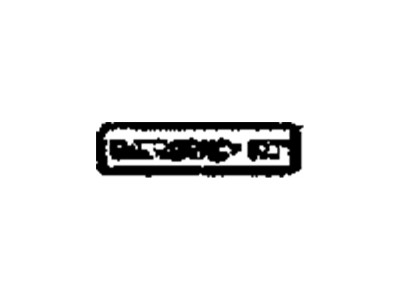 Dodge 68048599AA LABEL
