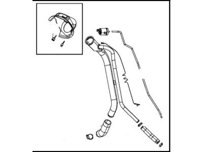 Mopar 68164507AA Tube Fuel Filler
