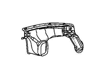 Chrysler 5096810AA DUCT Defroster Right