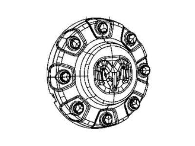 Mopar 6QC38DX8AB Cap Wheel Center Front